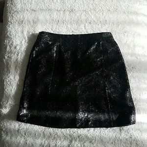 Sequins high top black skirt